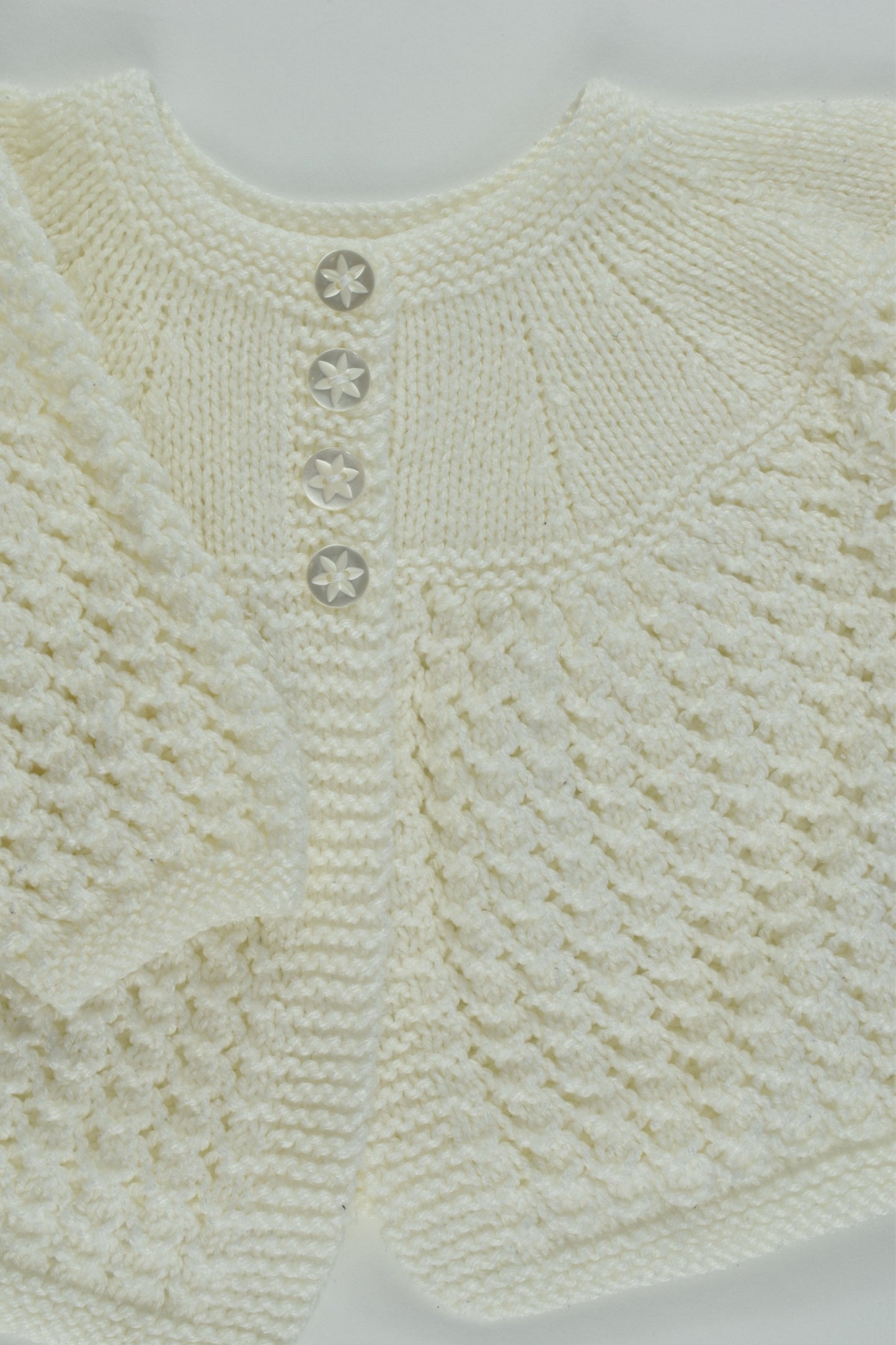 Handmade Size approx 1-2 Knitted Cardigan
