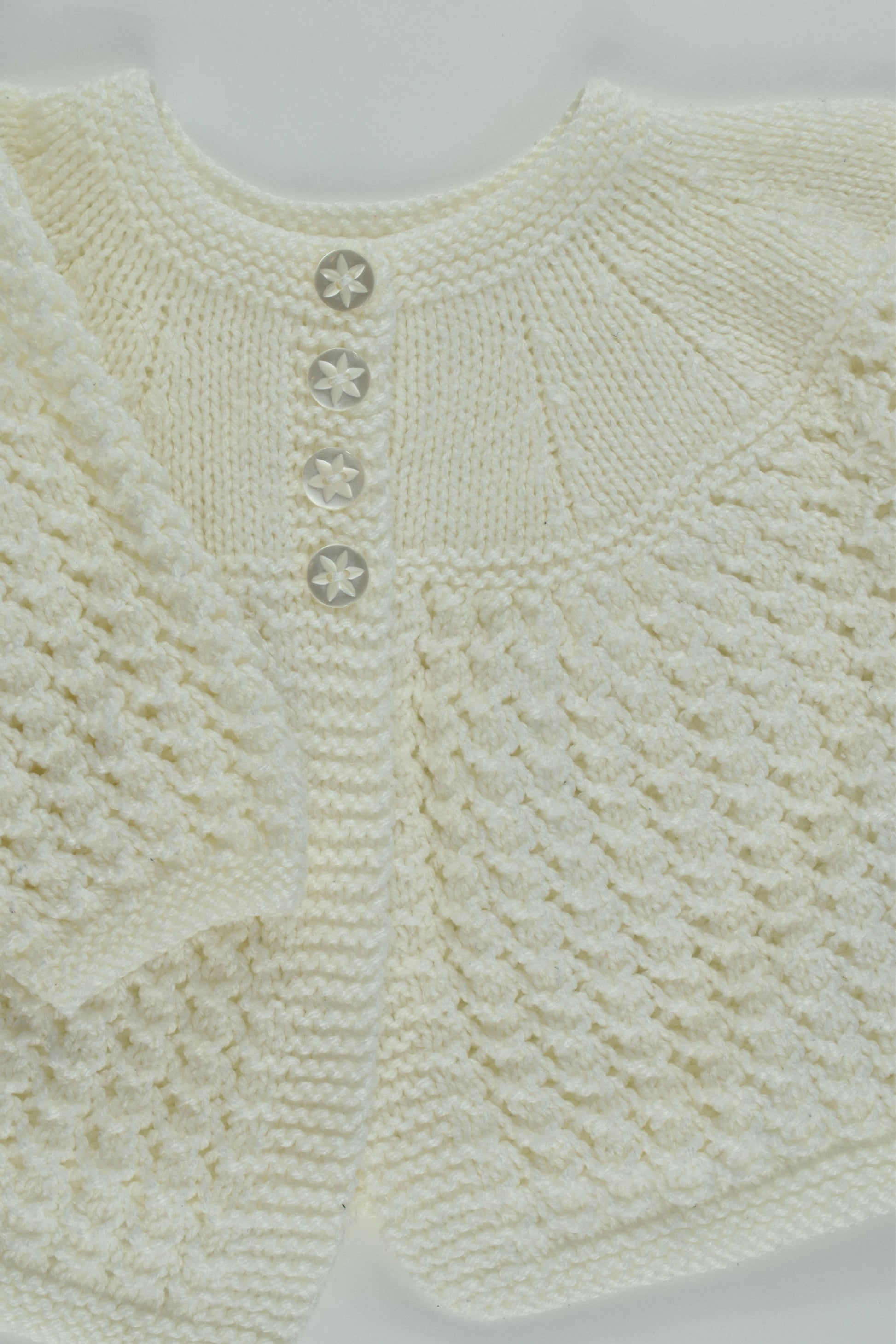Handmade Size approx 1-2 Knitted Cardigan