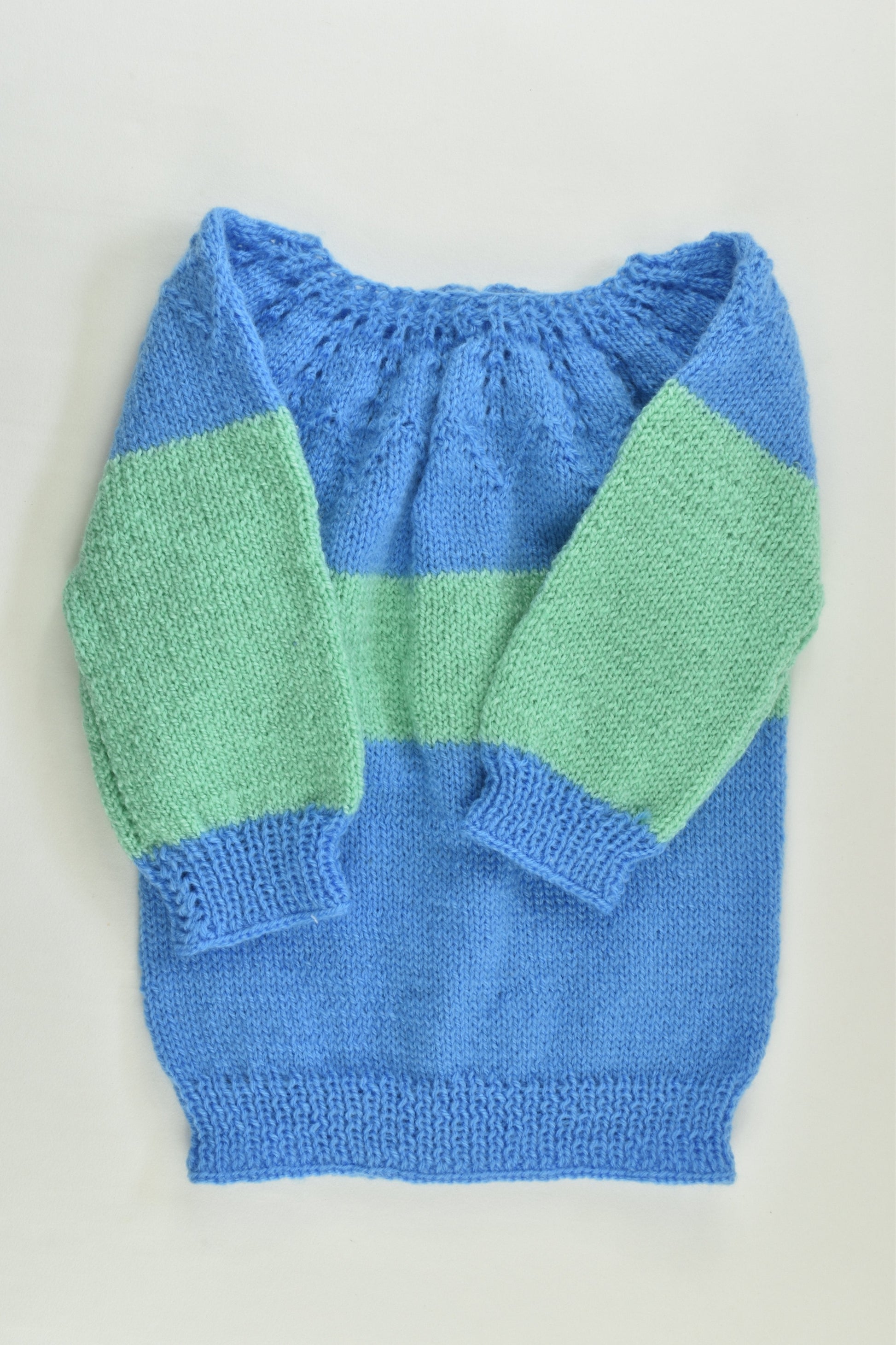 Handmade Size approx 1-2 Knitted Cardigan