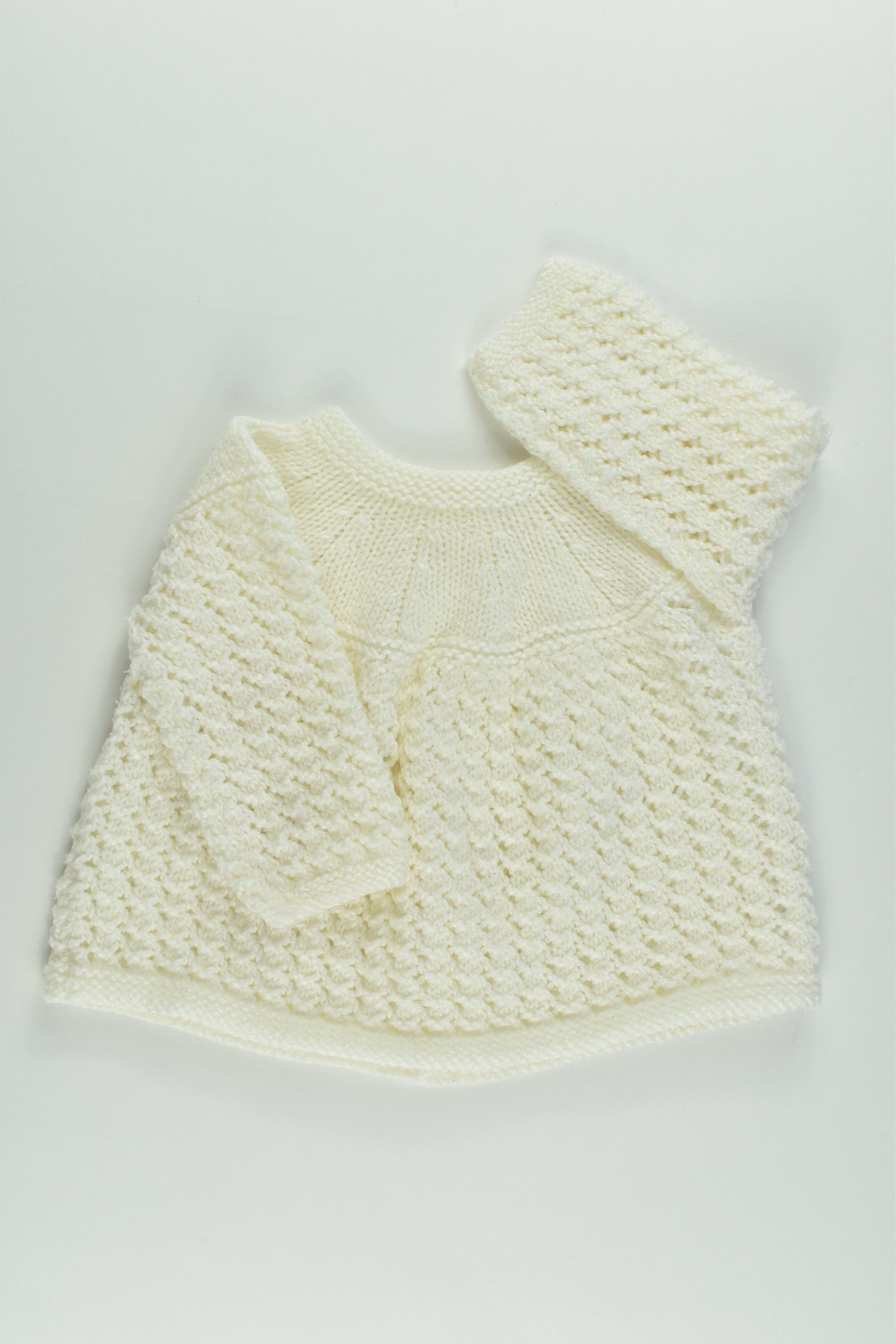 Handmade Size approx 1-2 Knitted Cardigan