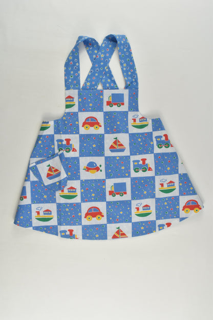 Handmade Size approx 1 Reversible Pinafore Dress