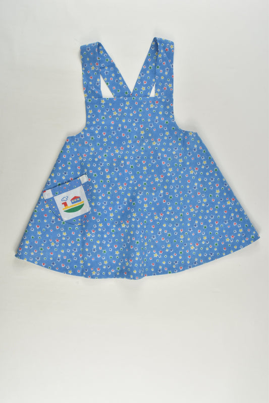 Handmade Size approx 1 Reversible Pinafore Dress