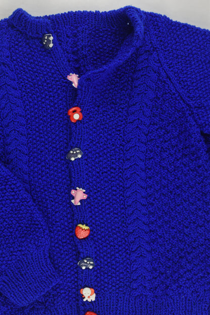 Handmade Size approx 2-3 Knit Cardigan