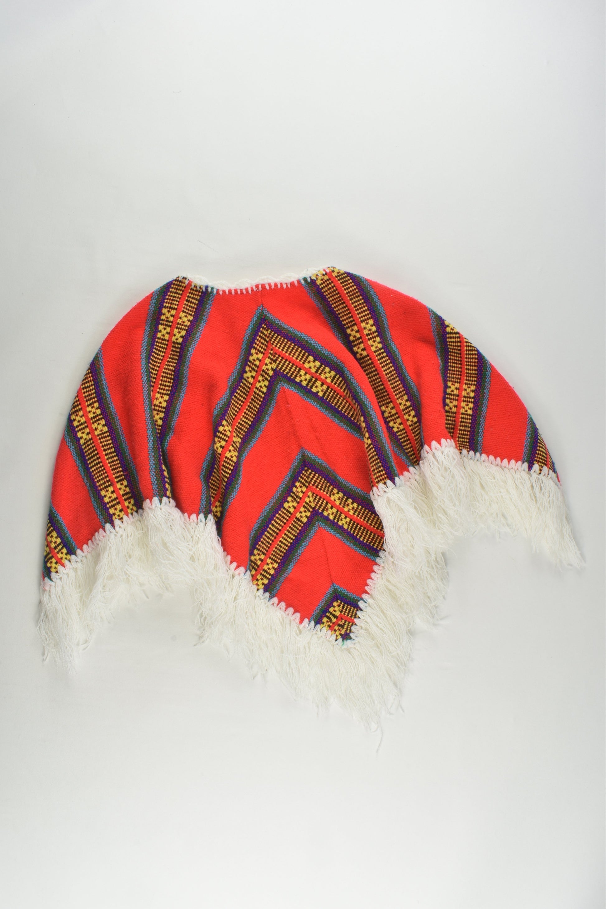 Handmade Size approx 2-4 Peruvian Style Poncho