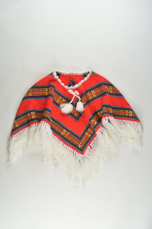 Handmade Size approx 2-4 Peruvian Style Poncho