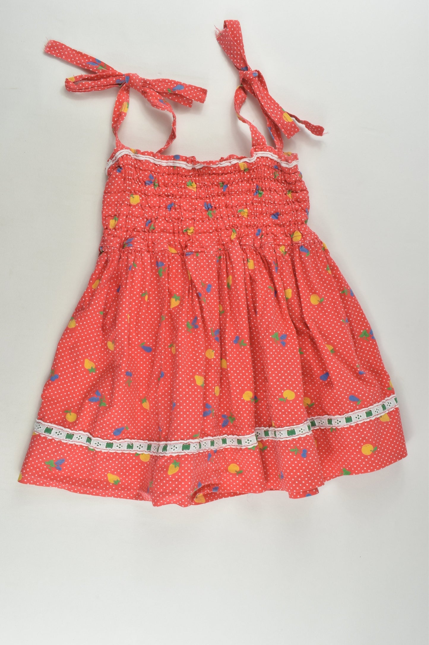 Handmade Size approx 2 Fruit Dress