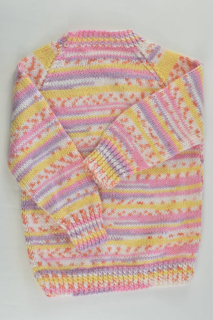 Handmade Size approx 2 Knitted Jumper