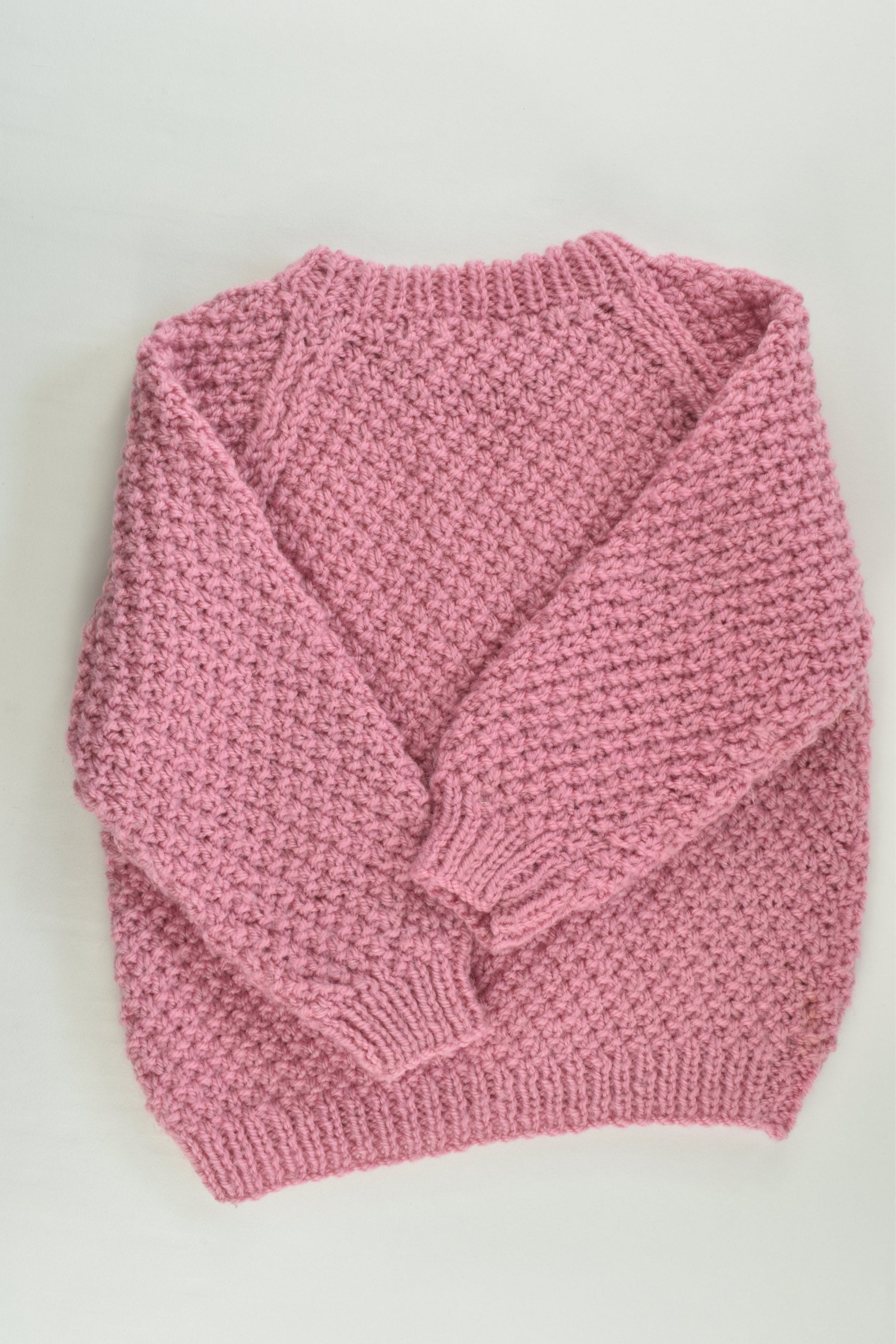 Handmade Size approx 2 Knitted Jumper