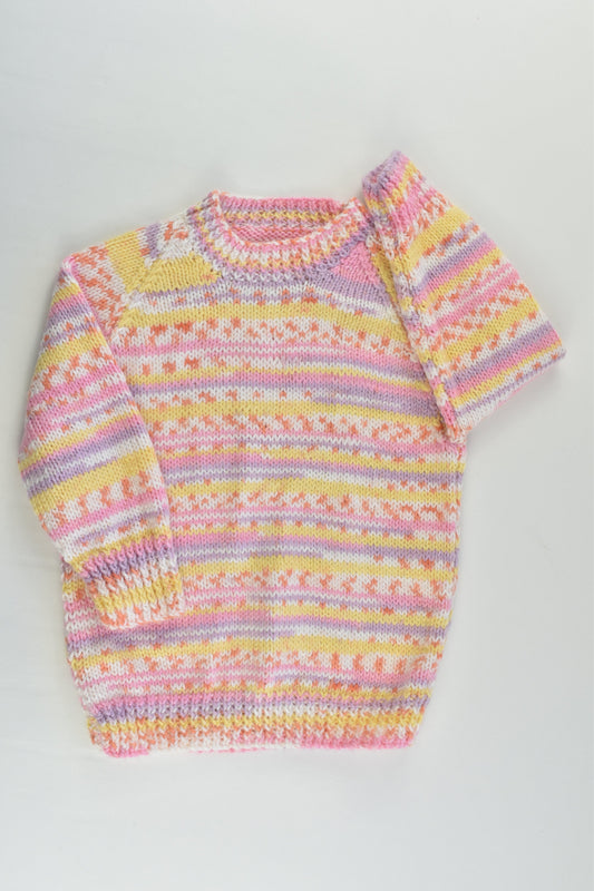 Handmade Size approx 2 Knitted Jumper