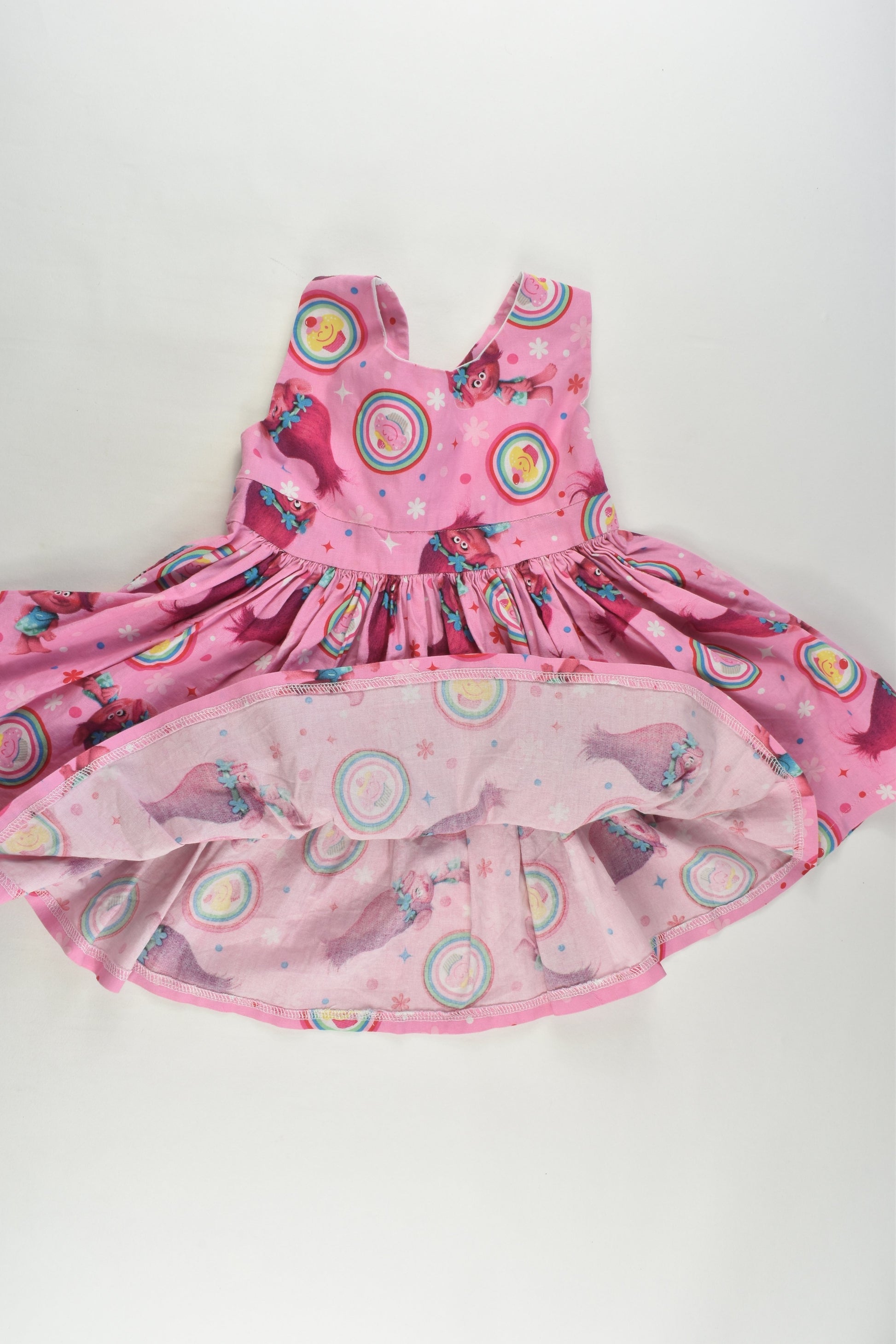 Handmade Size approx 2 Rainbow Trolls Dress