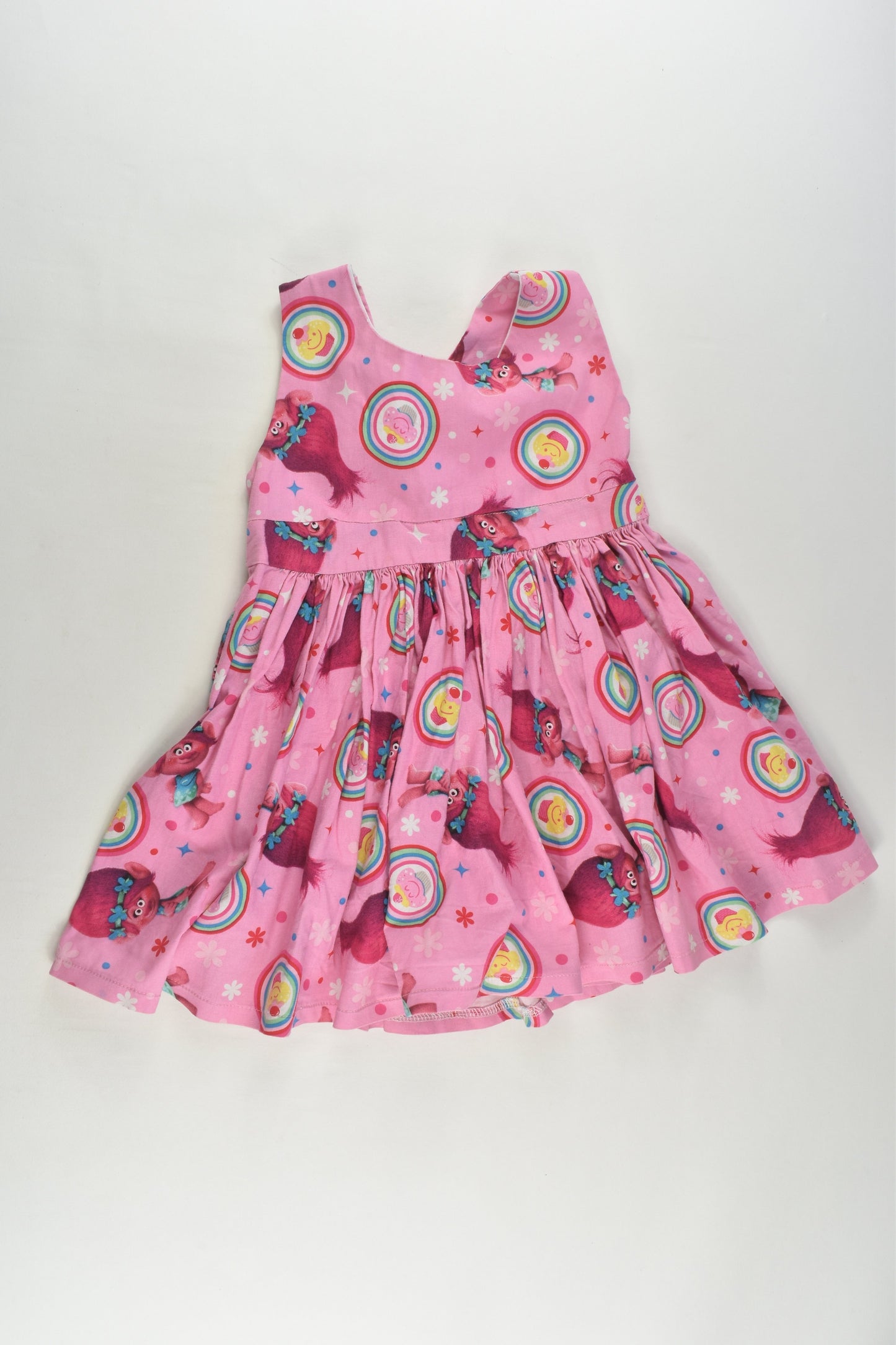 Handmade Size approx 2 Rainbow Trolls Dress