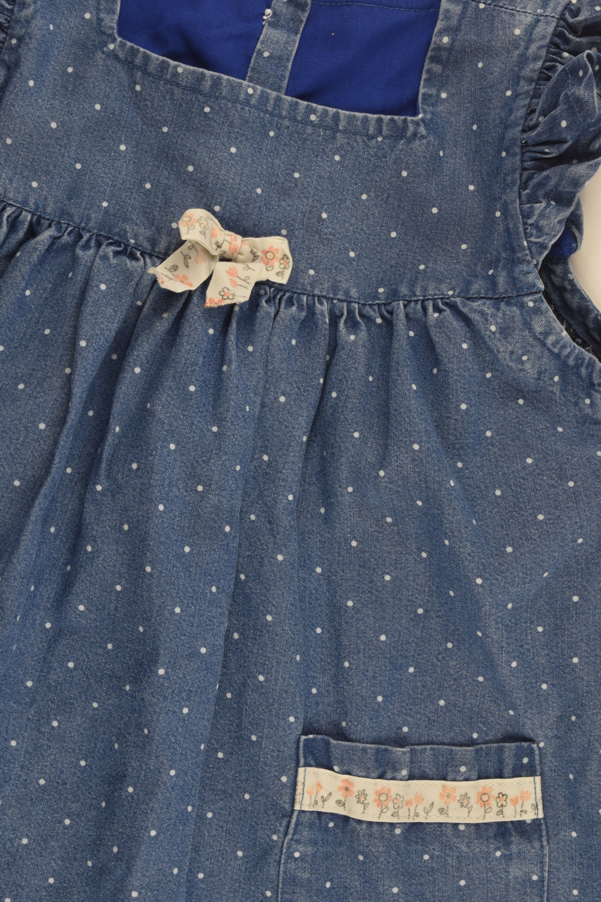 Handmade Size approx 3-4 Denim Dress