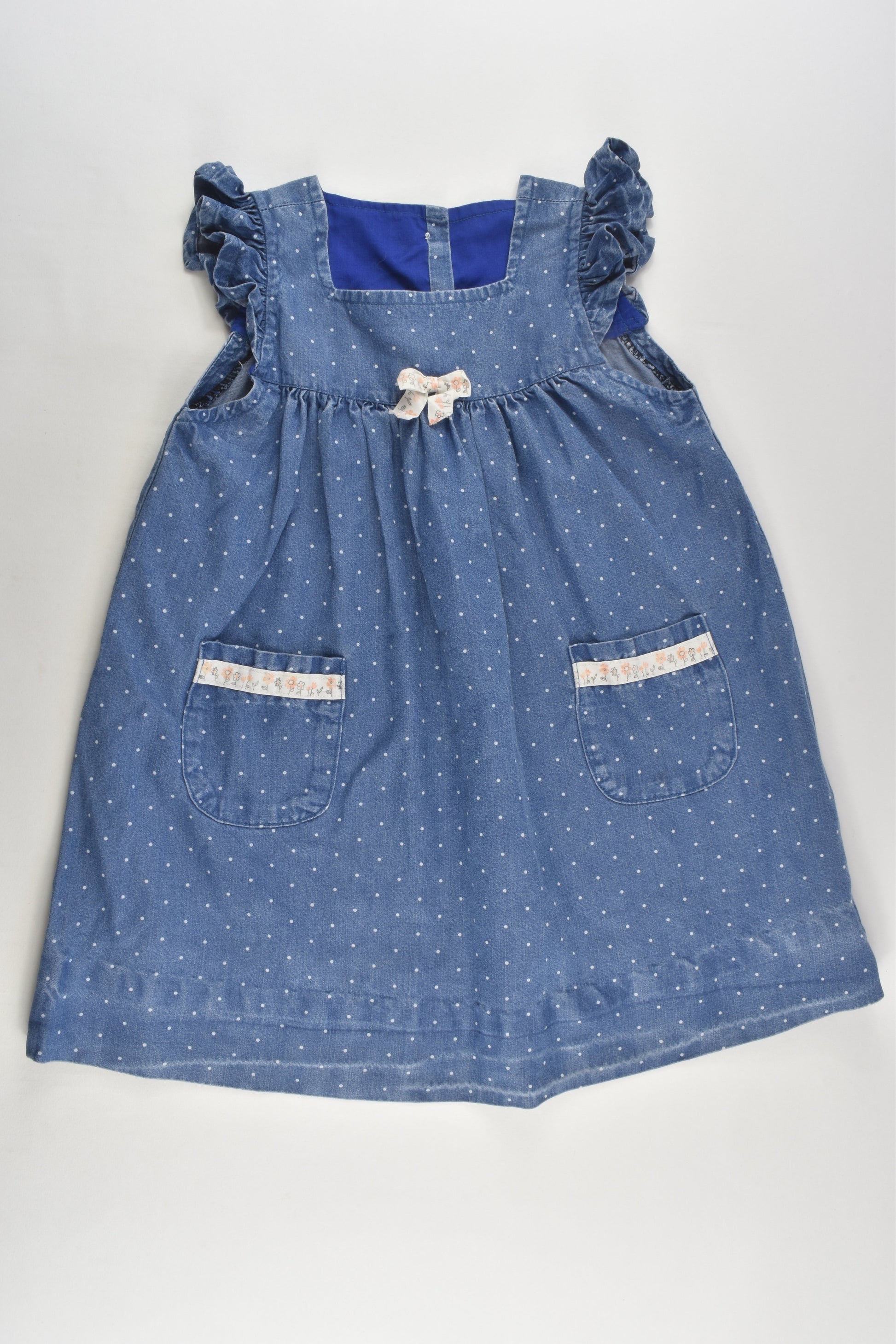 Handmade Size approx 3-4 Denim Dress