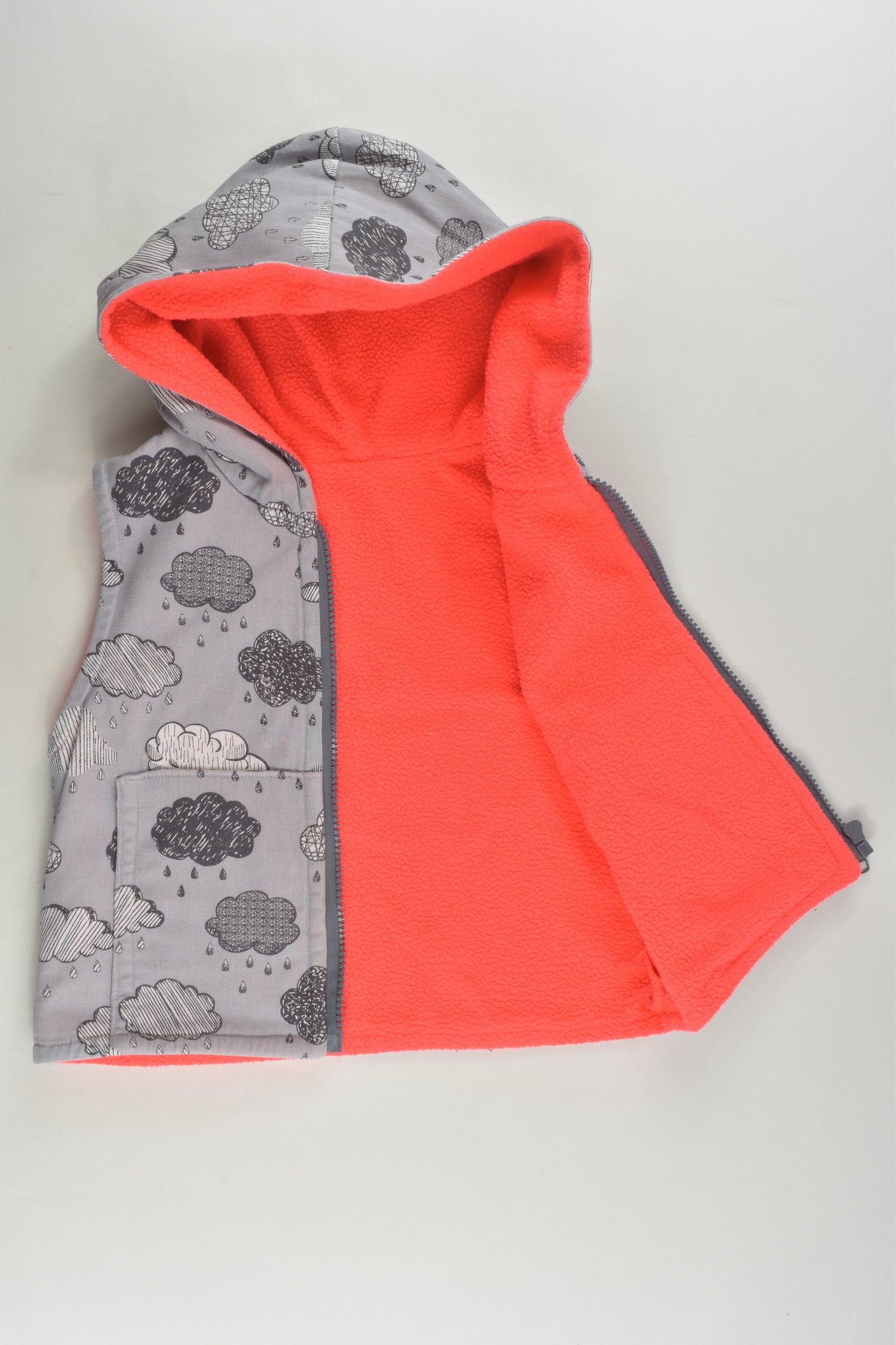 Handmade Size approx 3 Fleece Lined Vest
