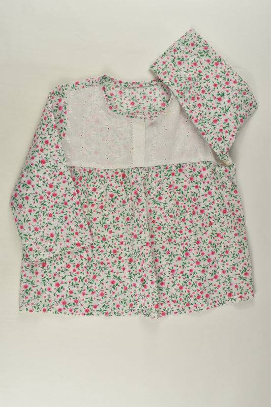 Handmade Size approx 3 Floral Blouse