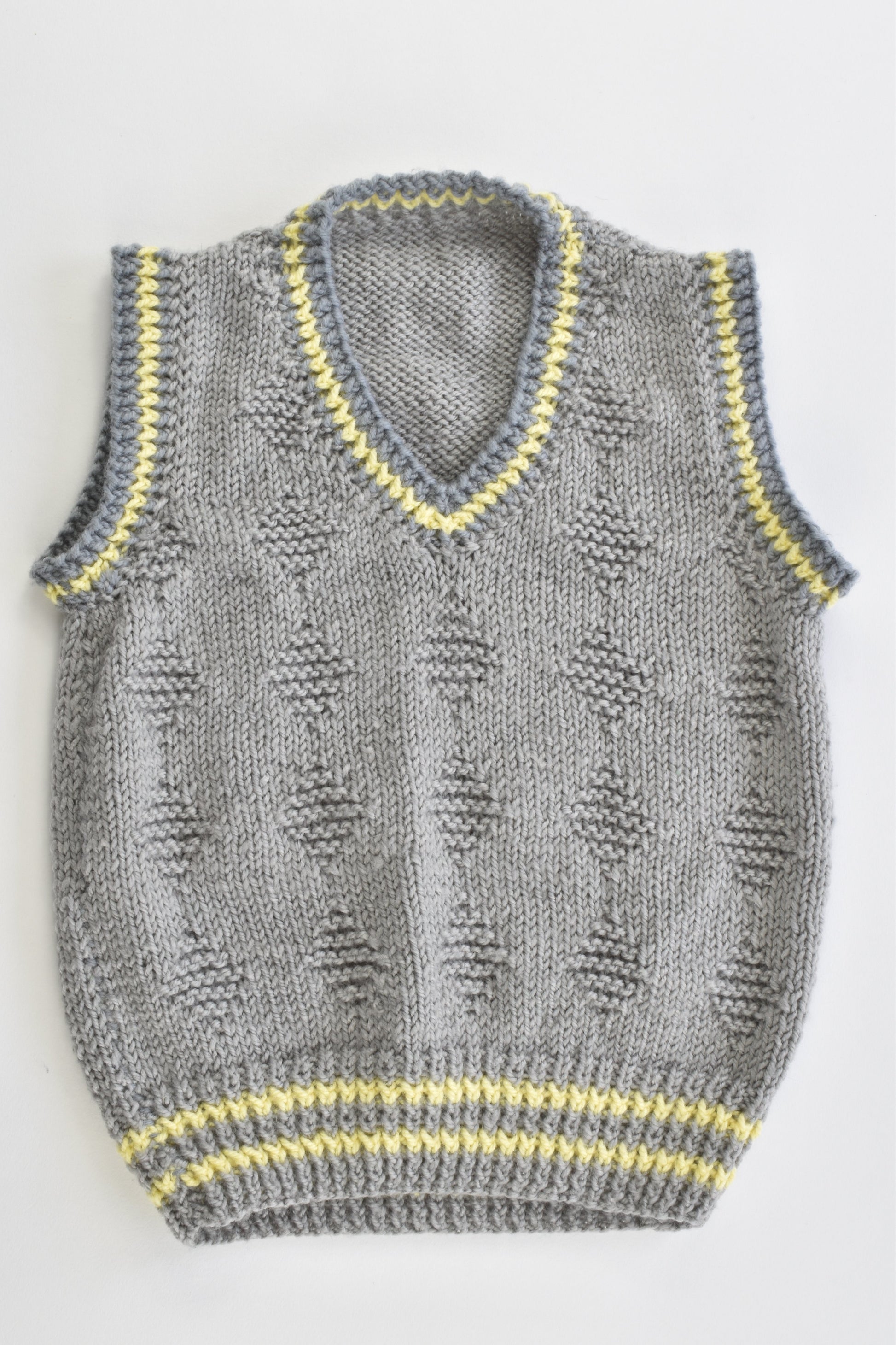Handmade Size approx 3 Knitted Vest