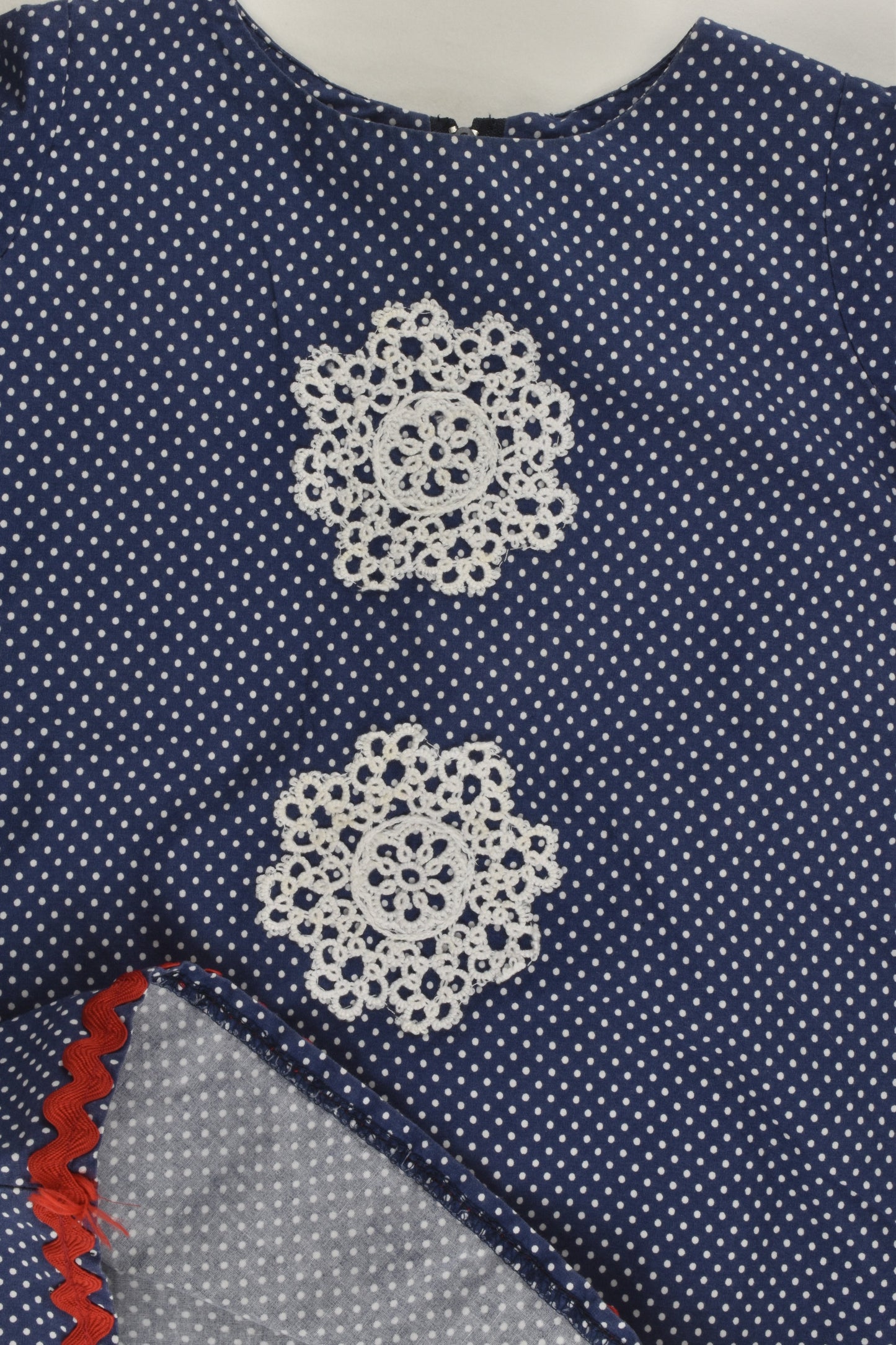 Handmade Size approx 3 Snowflakes Tunic