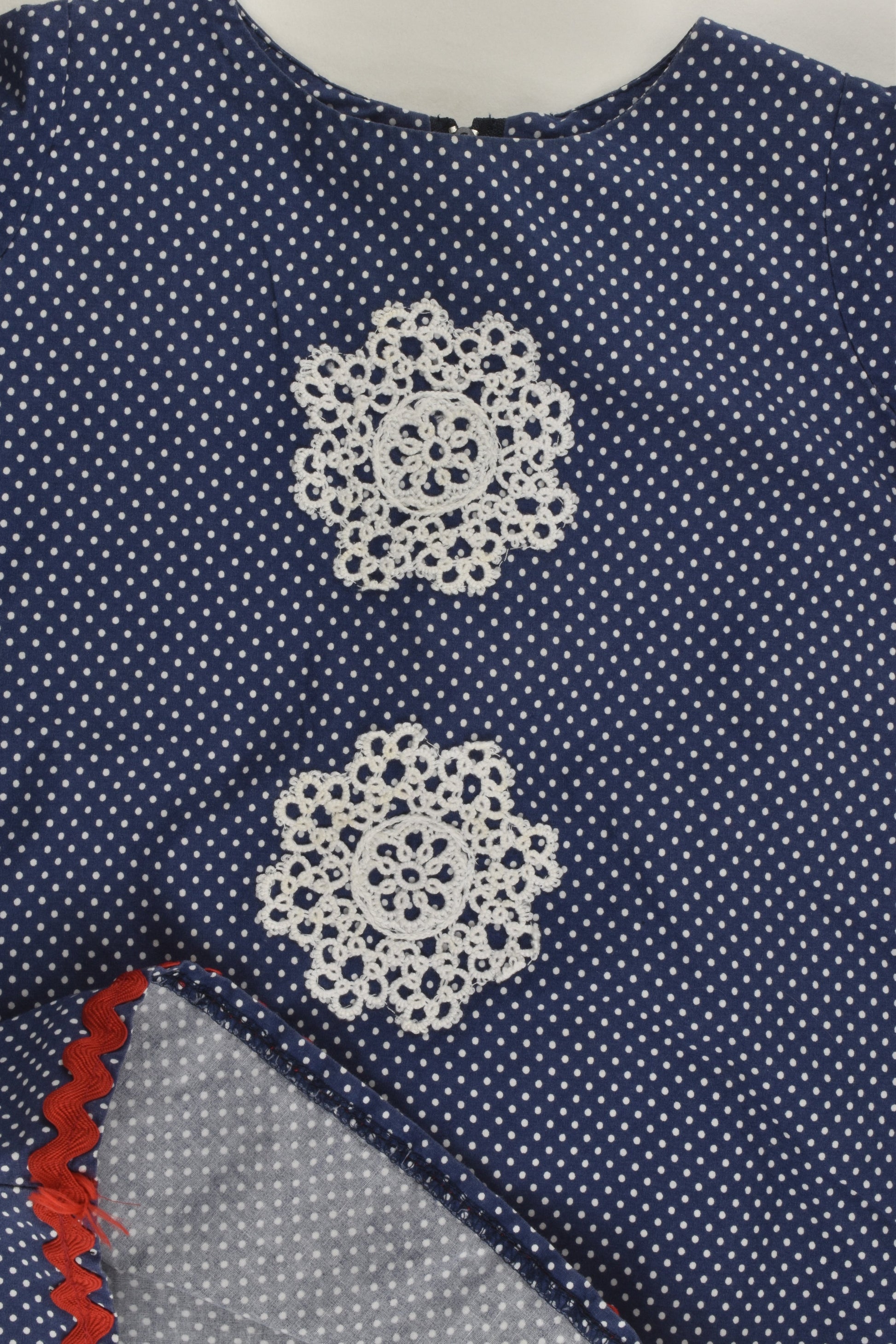 Handmade Size approx 3 Snowflakes Tunic