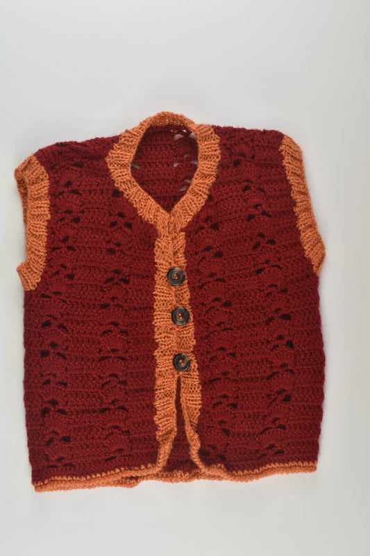 Handmade Size approx 4-5 Knit Vest