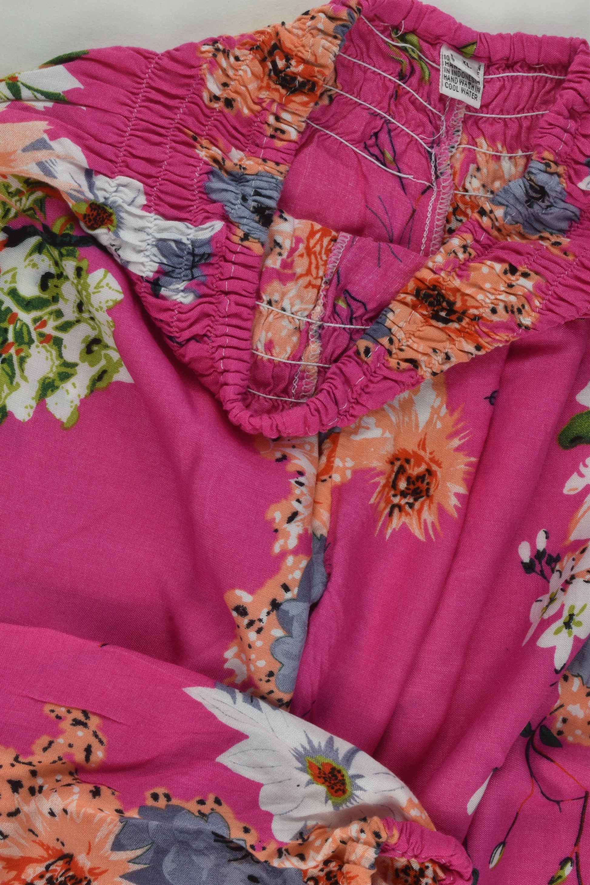 Handmade Size approx 4 Floral Pink Bali Pants