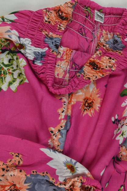 Handmade Size approx 4 Floral Pink Bali Pants