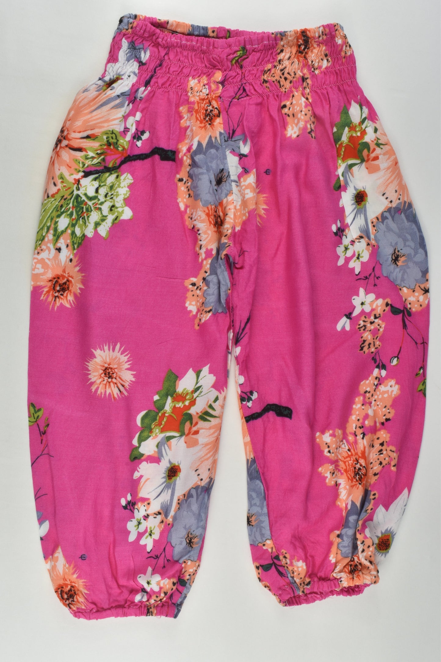 Handmade Size approx 4 Floral Pink Bali Pants