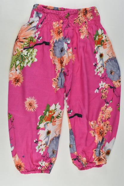 Handmade Size approx 4 Floral Pink Bali Pants