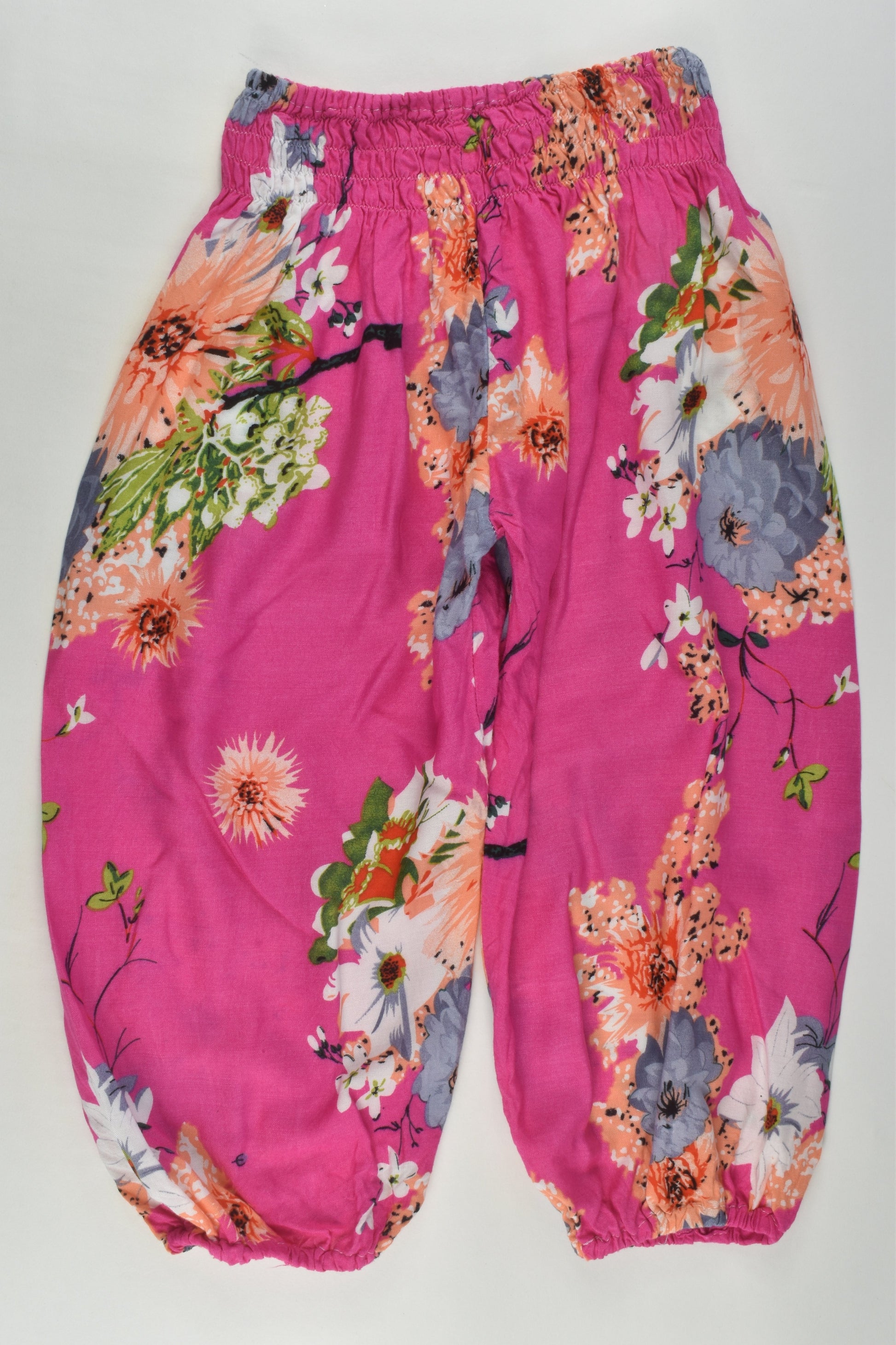 Handmade Size approx 4 Floral Pink Bali Pants