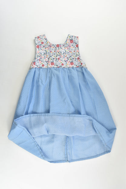 Handmade Size approx 4 Flowers/Dots Dress
