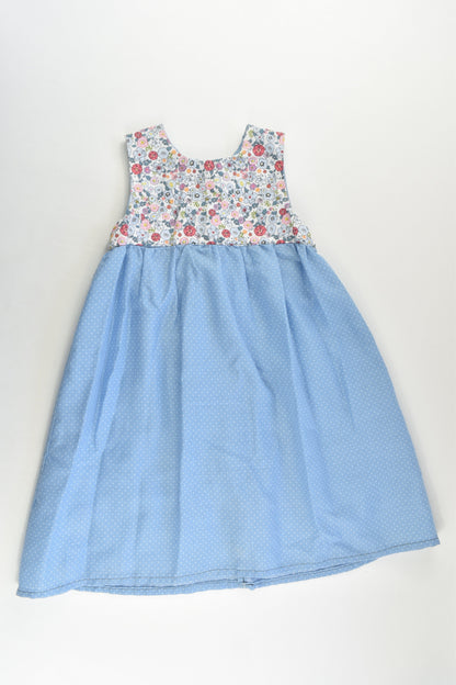 Handmade Size approx 4 Flowers/Dots Dress