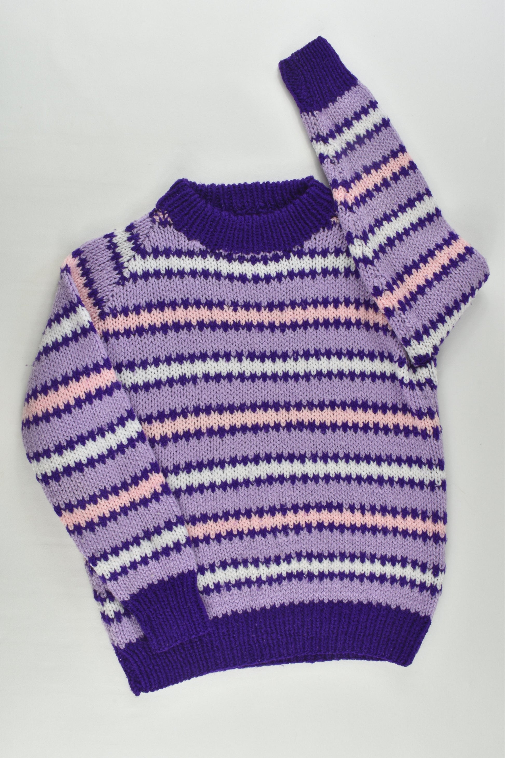 Handmade Size approx 4 Knitted Jumper