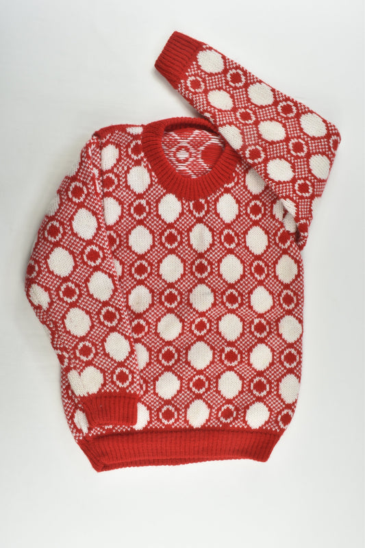 Handmade Size approx 5-6 Knitted Jumper