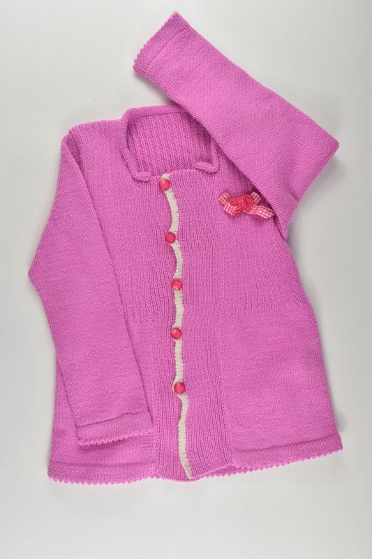 Handmade Size approx 6-7 Knit Cardigan