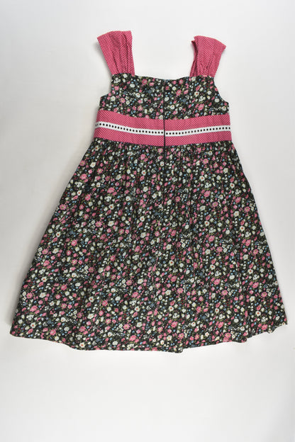 Handmade Size approx 6-7 Lined Floral Dress