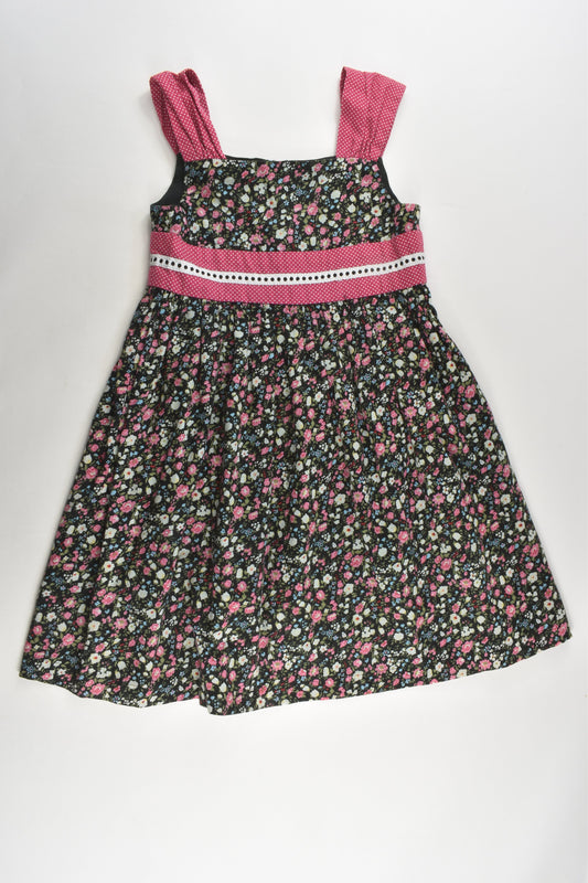 Handmade Size approx 6-7 Lined Floral Dress