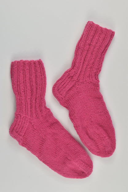 Handmade Size approx 8-10 years Wool Socks