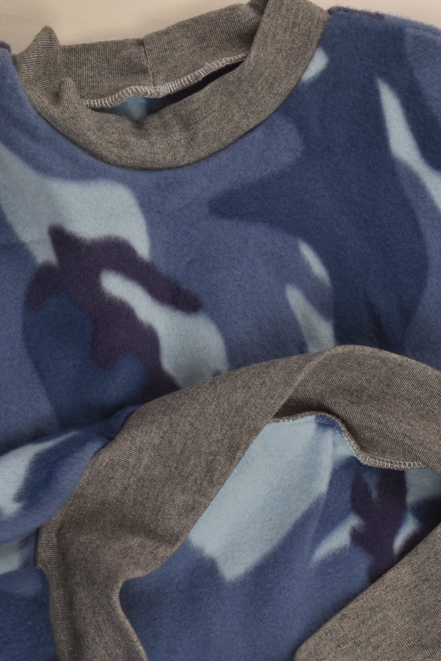 Handmade Size approx 8 Camouflage Fleece Jumper