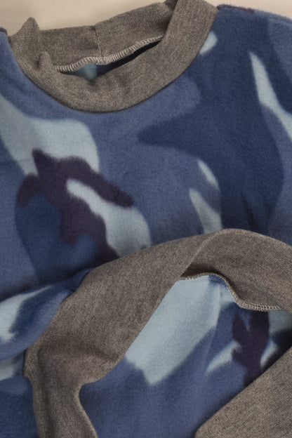 Handmade Size approx 8 Camouflage Fleece Jumper