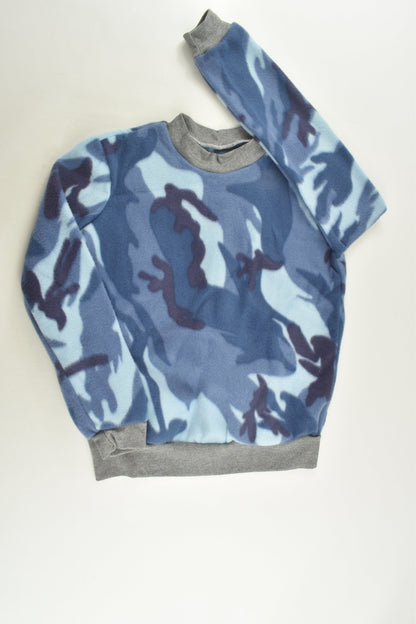 Handmade Size approx 8 Camouflage Fleece Jumper