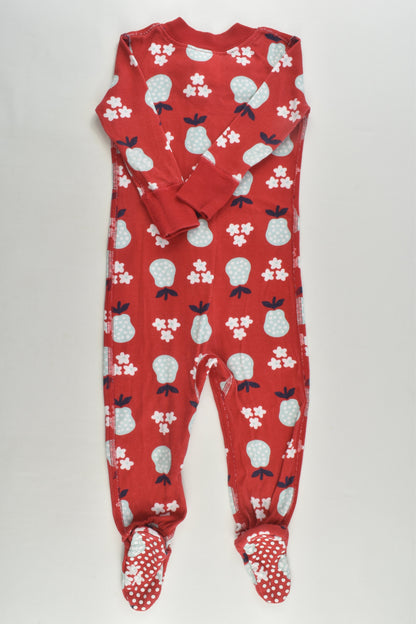 Hanna Andersson Size 00 (60 cm, 3-6 months) Footed Romper