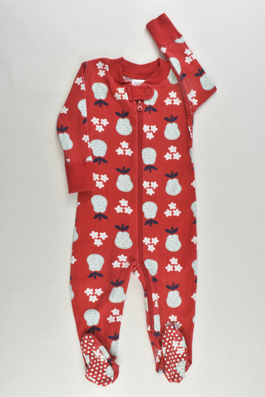 Hanna Andersson Size 00 (60 cm, 3-6 months) Footed Romper