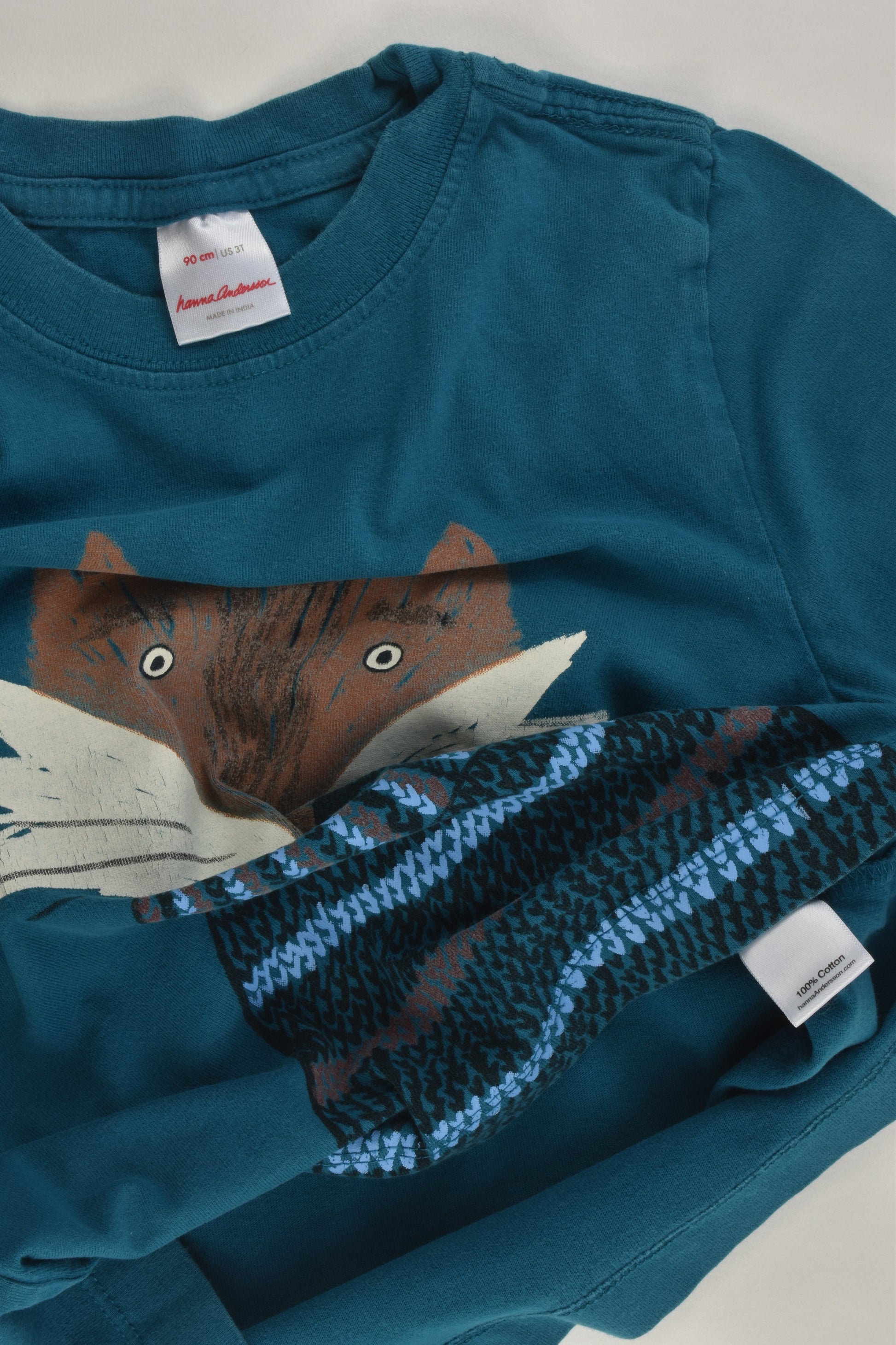 Hanna Andersson Size 2-3 (90 cm) Fox Top