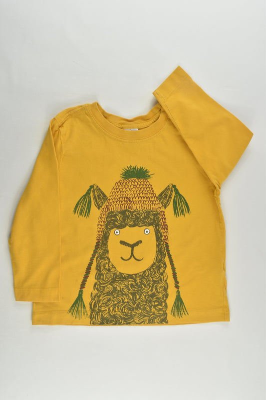 Hanna Andersson Size 2-3 (90 cm) Llama Top