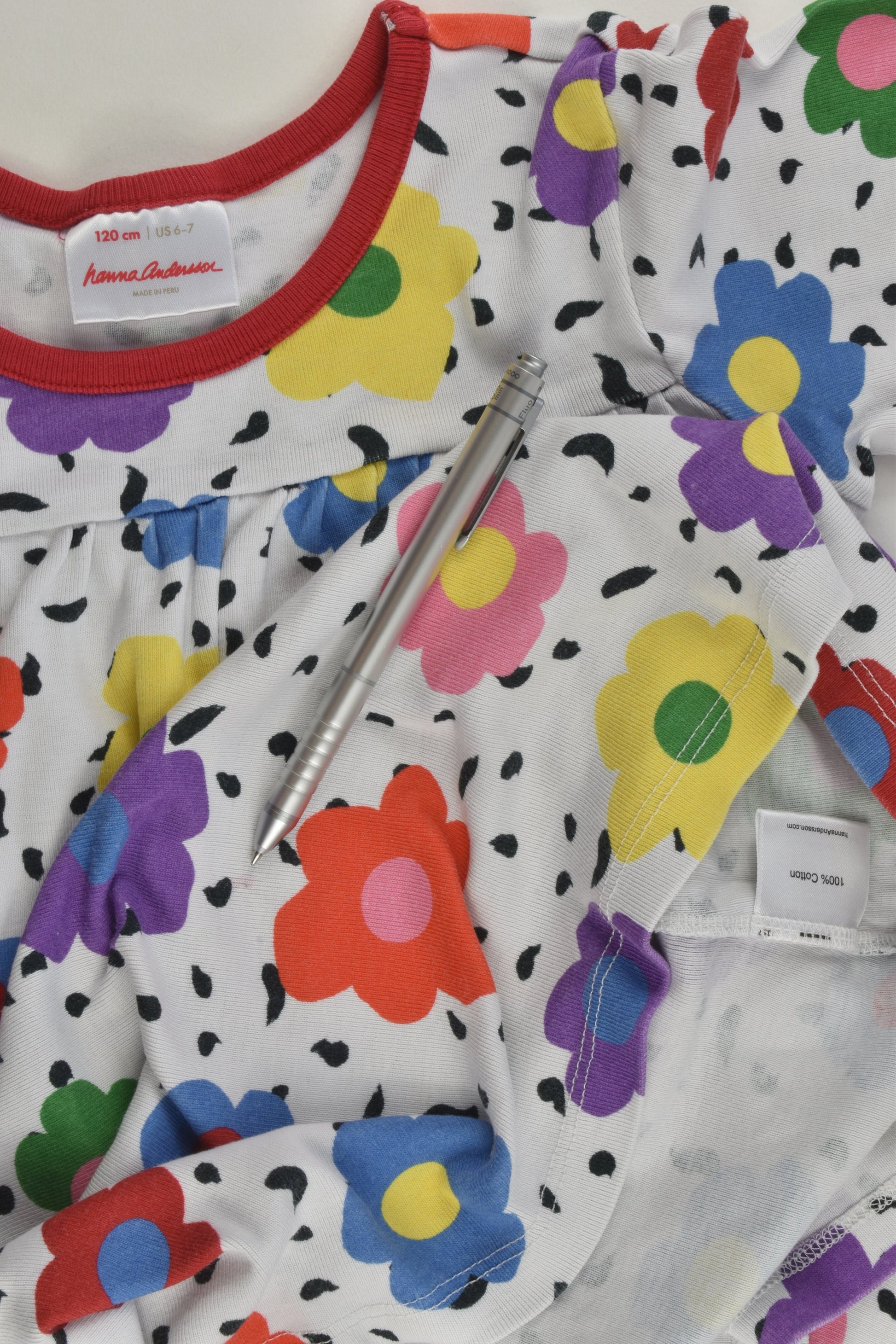 Hanna Andresson Size 6-7 (120 cm) Floral Dress