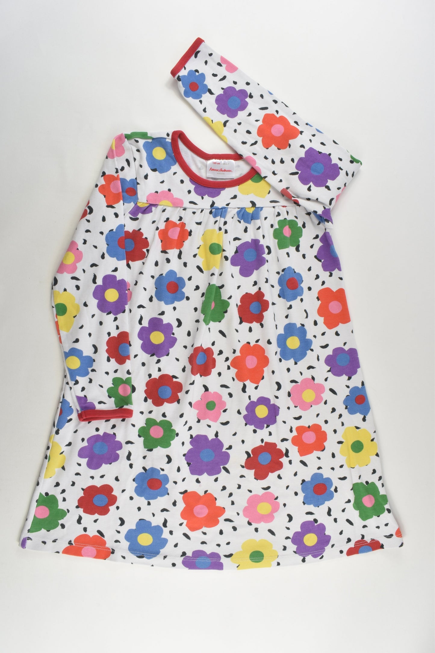 Hanna Andresson Size 6-7 (120 cm) Floral Dress
