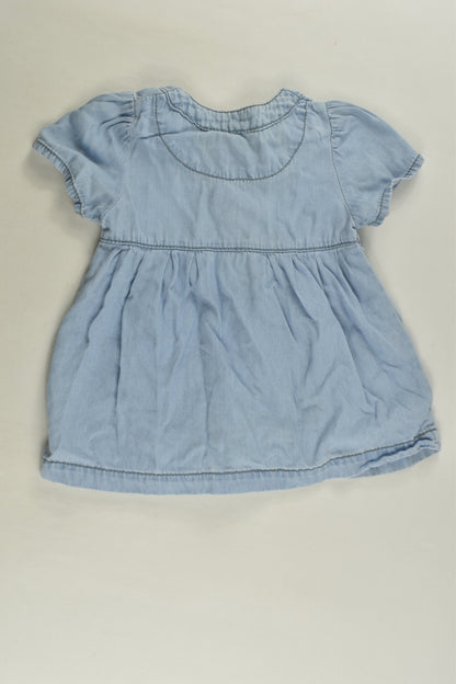 Hema Size 000 (62 cm) Lightweight Denim Dress