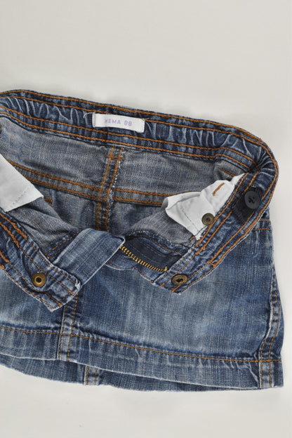 Hema Size 1 (86 cm) Denim Skirt