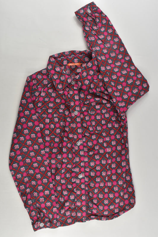 Hema Size 5-6 (110/116 cm) Floral Shirt