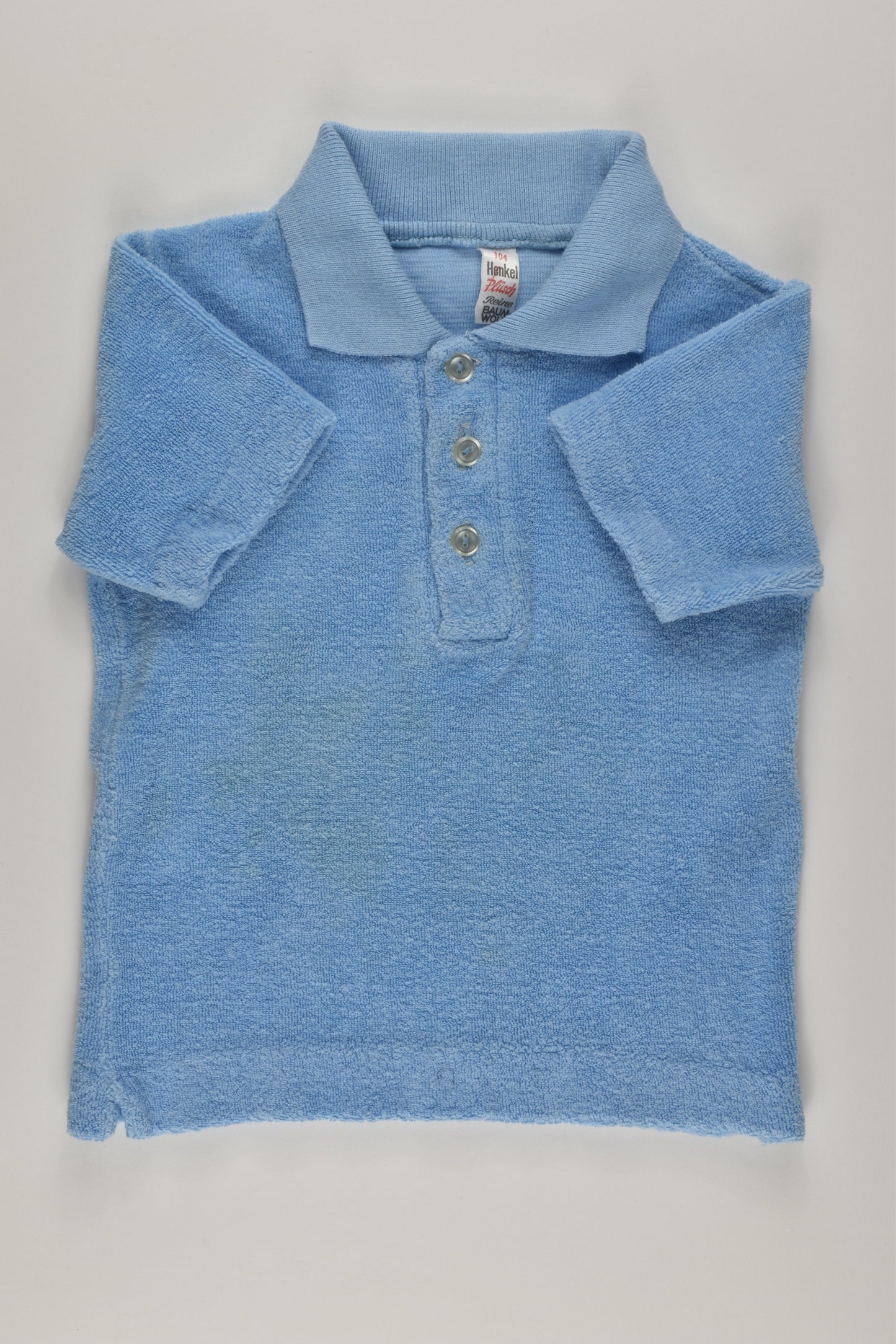Henkel Plüsch Size 2-3 Vintage Terry Collared T-shirt