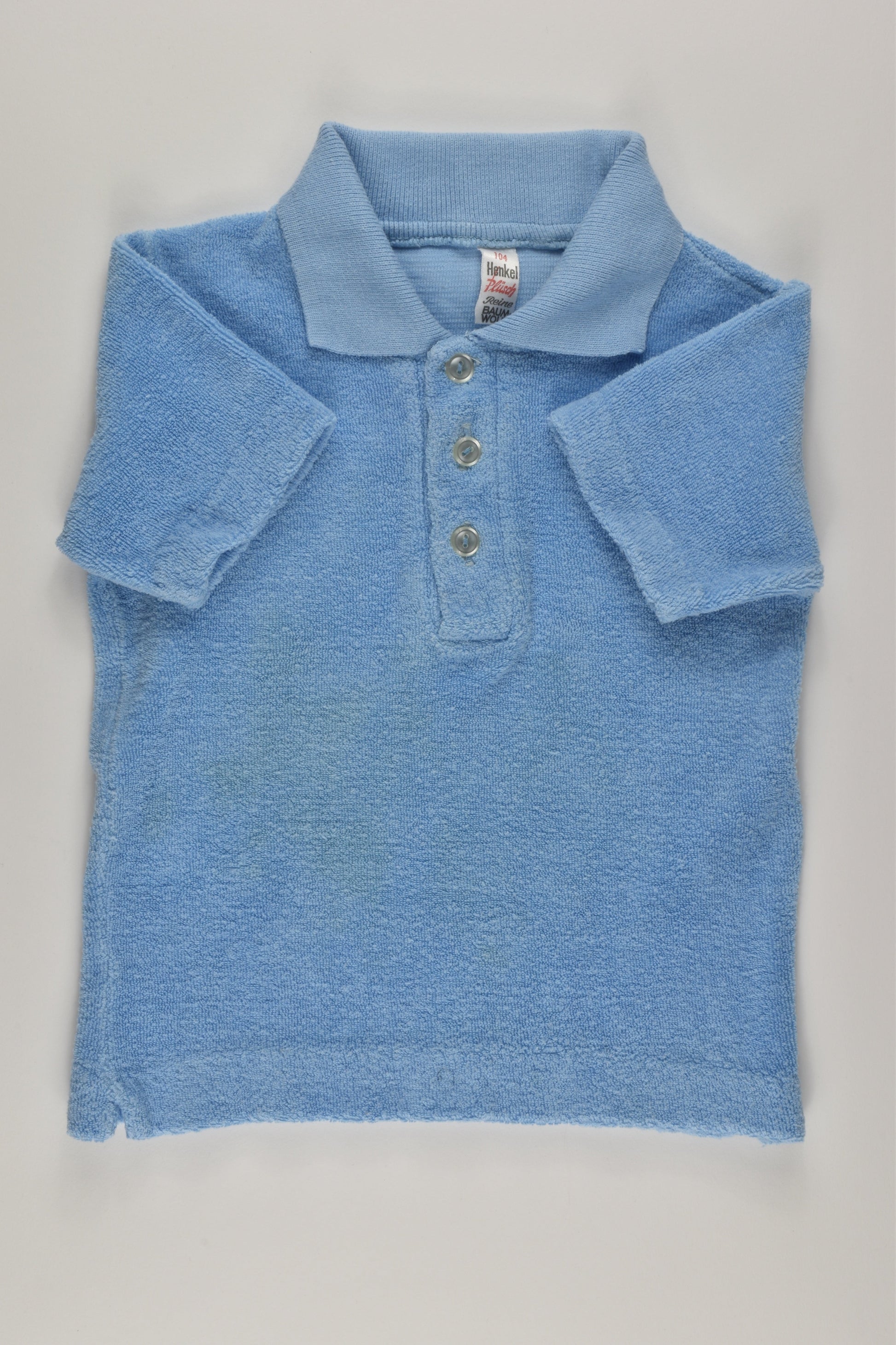Henkel Plüsch Size 2-3 Vintage Terry Collared T-shirt